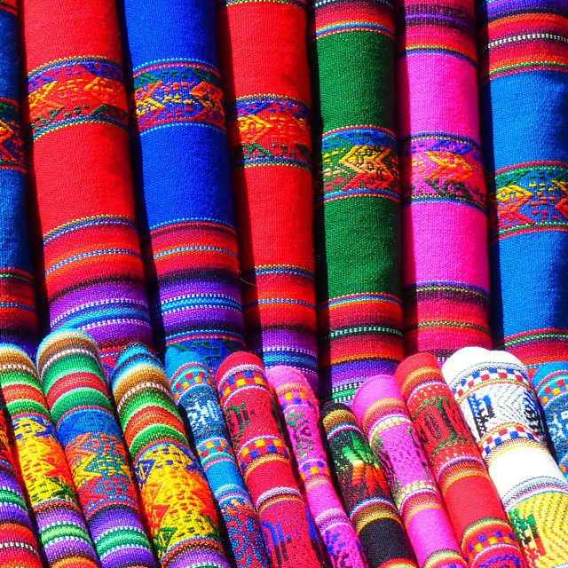 Colour Therapy. A Picture displaying colours of fabric